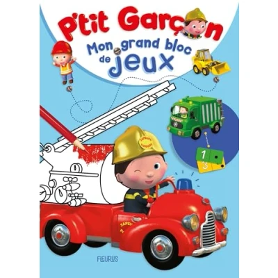 Afbeelding van P&#039;TIT GARCON MON GRAND BLOC DE COLORIAGES ET JEUX