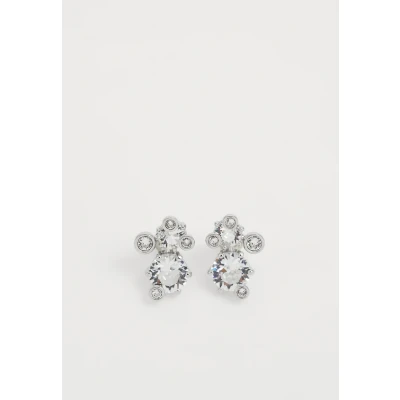 Afbeelding van Swarovski Clous d&#039;oreilles Constella, Taille ronde, Blanches, Métal rhodié