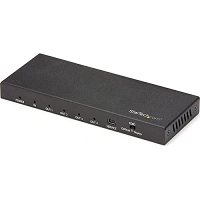 Image de StarTech.com Répartiteur HDMI à 4 ports 4K 60 Hz (ST124HD202) vidéo/audio x de bureau