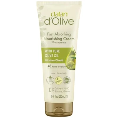 Afbeelding van Dalan d&#039;Olive 6 x vochtinbrengende crème voor handen en lichaam normale tot droge huid, 250 ml