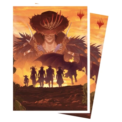 Afbeelding van Ultra PRO Outlaws of Thunder Junction APEX™ Set van 105 stuks Gang Silhouet Deck Sleeves voor Magic: The Gathering