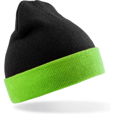 Afbeelding van Result Gerecyclede klassieke muts RC930X Black / Lime
