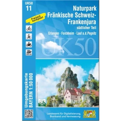 Afbeelding van UK50 11 Naturpark Fränkische Schweiz Frankenjura südlicher Teil