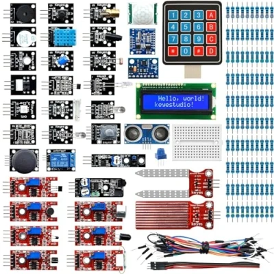 Afbeelding van KEYESTUDIO 37 in 1 sensormodule met complete en toegankelijke tutorial voor Raspberry Pi beginners professionals, doe het zelf, compatibel Arduino IDE