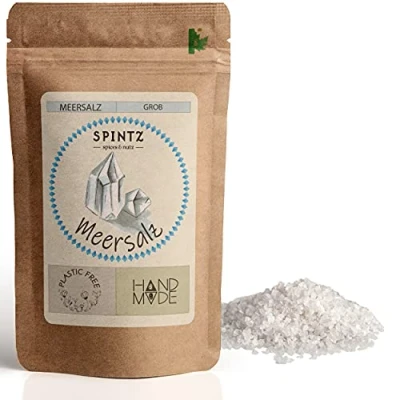 Afbeelding van SPINTZ 250 g grof zeezout tafelzout ideaal voor de zoutmolen perfect mediterrane gerechten zout premium gourmet zonder afvoerhulp verpakking