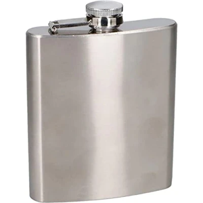 Afbeelding van Non branded Heupfles 200 Ml Staal Chroom