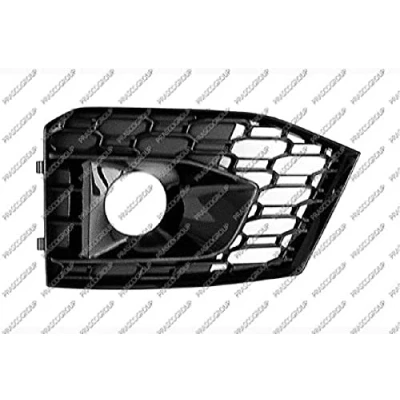 Afbeelding van PRASCO AD6252134 Bumper Grill met gat(en) voor mistlampen Links Glanzend AUDI: A5 B9 Coupe (F53) RS5 2.9 quattro 2017