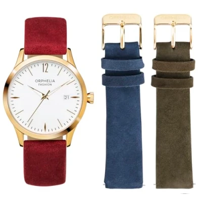 Afbeelding van Orphelia Suede OF714888 Horloge Leer Multi Ø 36 mm