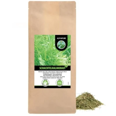 Afbeelding van Paardestaart thee (500 g), paardestaart, voorzichtig gedroogd, kruidenthee, paardenstaart 100% zuiver en natuurlijk voor de bereiding van thee,