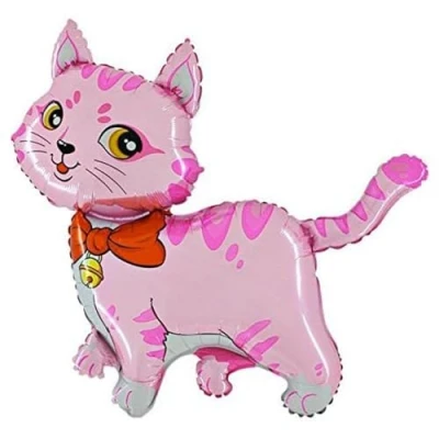 Afbeelding van Ballonim® Folieballon kat roze ca. 80 cm decoratie verjaardagsfeest