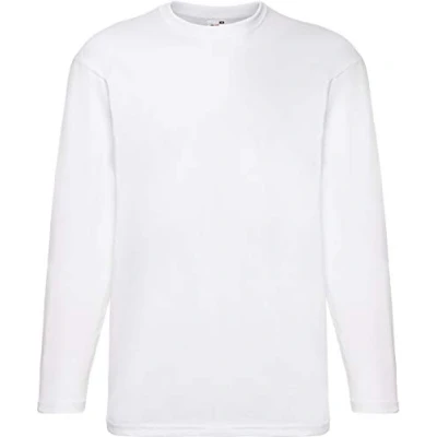 Afbeelding van Fruit of the Loom Sweatshirt voor heren Raglan sweatshirt, wit/wit, L