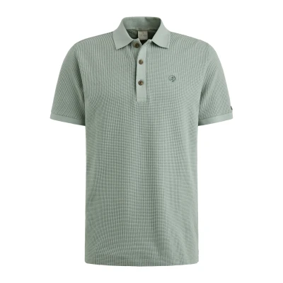 Afbeelding van Cast Iron Short sleeve r neck two tone waffl Slate T shirt L