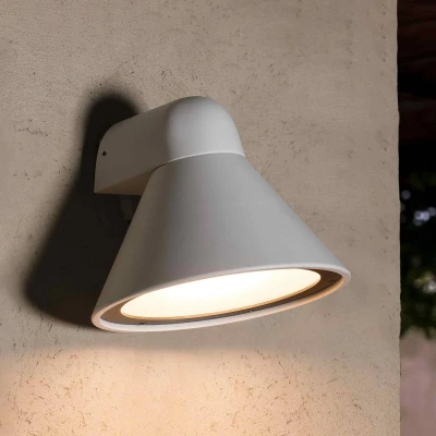 Afbeelding van Buitenwandlamp Pals, IP65 mat wit