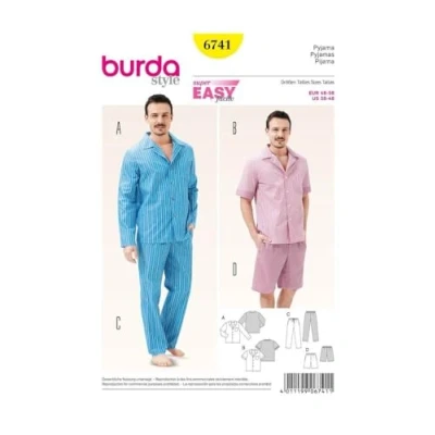 Afbeelding van Burda Naaipatroon 6741 Pyjama in variaties