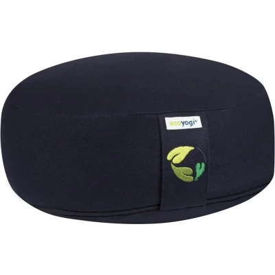 Afbeelding van Ecoyogi meditatiekussen Donker blauw laag (eco) 10 12 cm