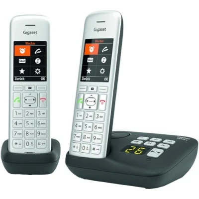 Afbeelding van Gigaset CE575A Duo DECT Extra combi Zilver Zwart