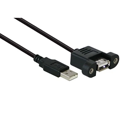 Afbeelding van Alcasa USB 2.0 A/A 1.8m kabel 1,8 m A Zwart