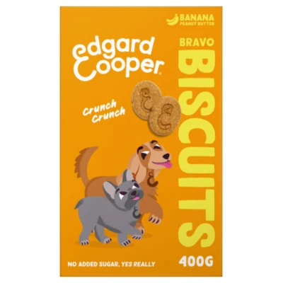 Afbeelding van Edgard &amp; Cooper Adult Biscuit Banaan Pinda 400 gr