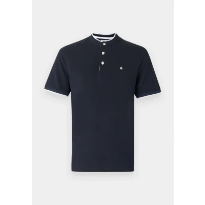 Afbeelding van Jack &amp; Jones Epaulos MAO SS NOOS Tshirt basic, Heren, Maat: XS, Dunkelblau