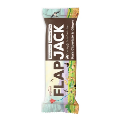 Afbeelding van Brynmor Flapjack Dark Chocolate &amp; Ginger 20 x 80 gram