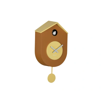 Afbeelding van Karlsson Wandklok Grato Cuckoo Ochre yellow &amp; soft