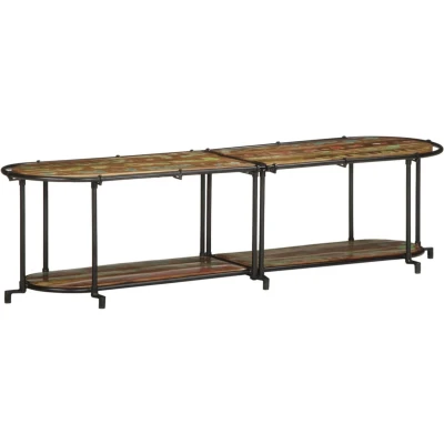 Afbeelding van vidaXL Tv meubel 160x42x40 cm massief gerecycled hout