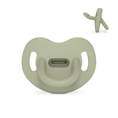 Afbeelding van Suavinex Essence Flat Green 0 6m Silicone Fopspeen SXSEA10081573