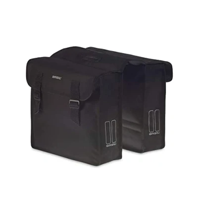 Image de Sacoche arriere velo double basil mara 26l noir (35x10x33cm)
