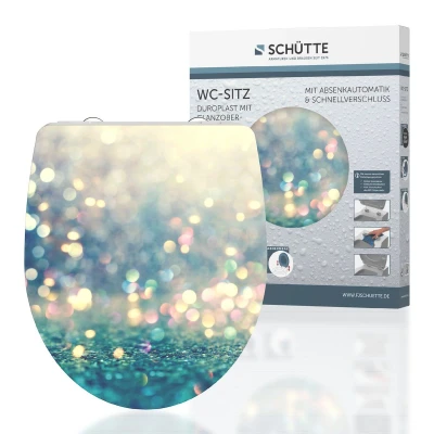 Afbeelding van Toiletbril met soft close MAGIC LIGHT duroplast hoogglans
