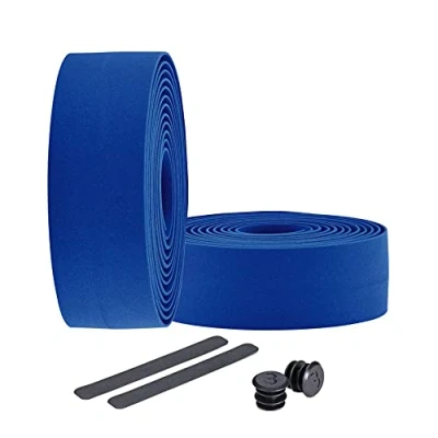 Afbeelding van BBB Cycling RaceRibbon Stuurtape Antislip Stuurlint Racefiets Stretch Materiaal Blauw 2 Rollen BHT 01