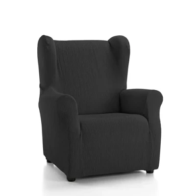 Afbeelding van Martina Home Model Emilia Oorfauteuilhoes Kleur zwart