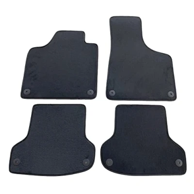 Afbeelding van Vloermatten A3 8P en Sportback 8PA 2003 2012 van premium fluweel donkergrijs/antraciet, griprand op maat met ankerknoppen