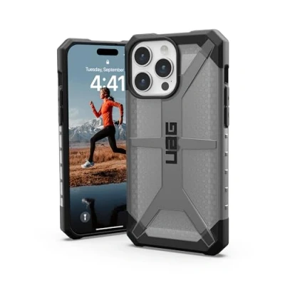 Afbeelding van Urban Armor Gear Plasma Backcover Apple iPhone 15 Pro Max Grijs (transparant)