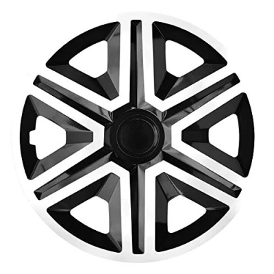 Afbeelding van NRM ACTION wieldoppen 15&quot; Set van 4 stuks Wit / Zwart
