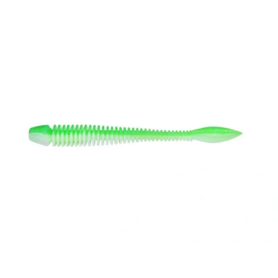 Afbeelding van Berkley Powerbait Power Flail Softbait 90mm Sprng Green/White (12 Stuks) Shad