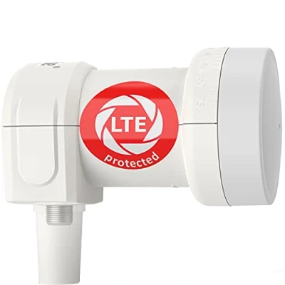 Afbeelding van DUR line +Ultra Single LNB 1 deelnemer wit met LTE filter [ zeer goed *] voudig, digitaal bescherming tegen weersinvloeden, Full HD, 4K, premium kwaliteit