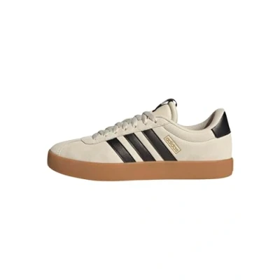 Image de adidas Homme VL COURT 3.0 SHOES, Alumina/Core Black/Gold Metallic, 35 1/2 EU