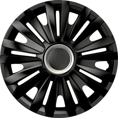 Afbeelding van Set van 4 wieldoppen 14 inch, Dakota Silver design, chroom ABS afwerking, schokbestendig, duurzaam en betrouwbaar, met verstelbare klemring