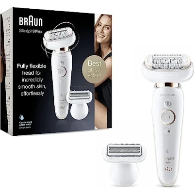 Afbeelding van Braun Silk épil 9 Flex, Epilator Met Flexibele Kop, Voor Makkelijker Ontharen, Wet &amp; Dry Epilatie, scheerkop,9 006 Flex