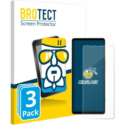 Afbeelding van BROTECT Screenprotector voor Sony Xperia 5 V Folie Beschermfolie Beschermglas transparant (3 Stuks)
