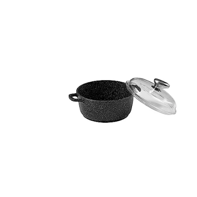 Afbeelding van Pradel Excellence 52398M kookpan 20 cm &quot;steenvorm&quot; van gegoten aluminium, voor alle warmtebronnen, inclusief inductie