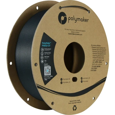Afbeelding van Polymaker PolyMide PA612 CF Black Filament 1.75 mm 500gr