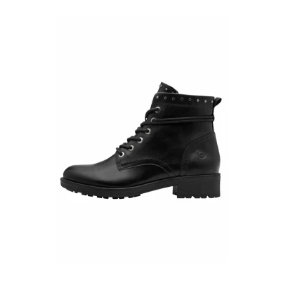 Afbeelding van Tamaris Cowboy/Bikerlaarsjes, Dames, Maat: 36, Black Schoenen
