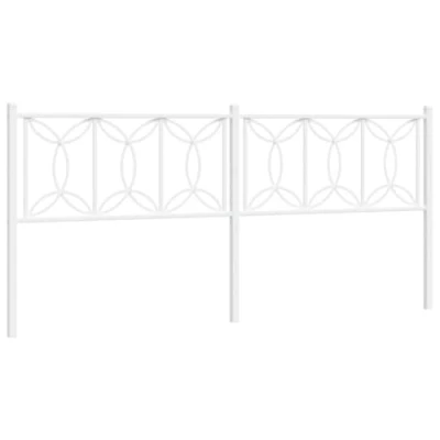 Afbeelding van Hoofdbord 193 cm metaal wit