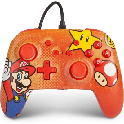 Afbeelding van PowerA Geavanceerde Bedrade Controller Geschikt voor Nintendo Switch Mario Vantage