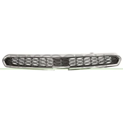 Afbeelding van PRASCO DW3422001 Grille Auto Bovenste deel chroom, zwart