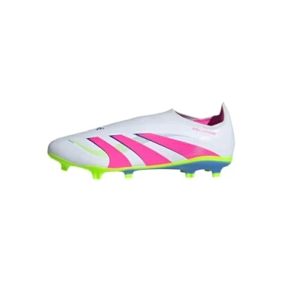 Afbeelding van adidas PREDATOR LEAGUE Laceless Firm Ground/Multi Ground Voetbalschoenen, uniseks, Cloud White Lucid Pink Lemon, 42 EU