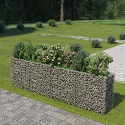 Afbeelding van Gabion plantenbak verhoogd 360x50x100 cm gegalvaniseerd staal