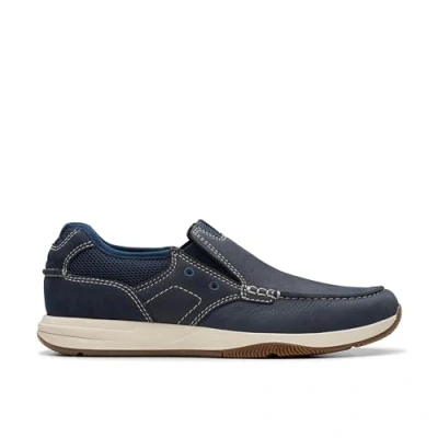 Afbeelding van Clarks Sneakers laag, Heren, Maat: 41, Navy nubuck Nubukleer