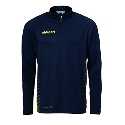 Afbeelding van Uhlsport Score 1/4 Zip Top Kind Marine Fluo Geel Maat 116